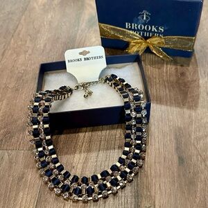 Brooks Brothers Gold and Blue Women's Necklace